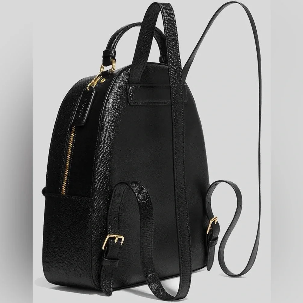 Coach Black Backpack with Gold Accents - Picture 2 of 9